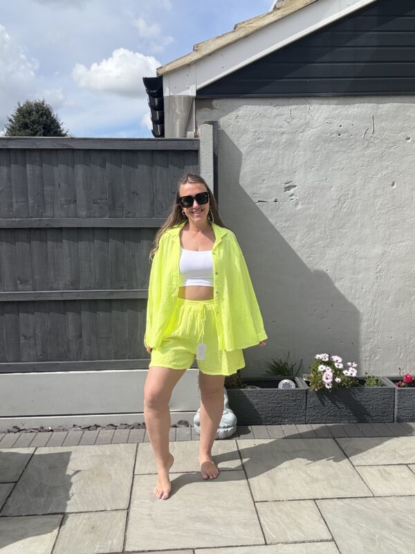 Neon cheesecloth shorts - Image 5