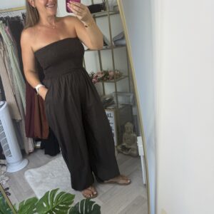 Strapless Aladdin jumpsuit