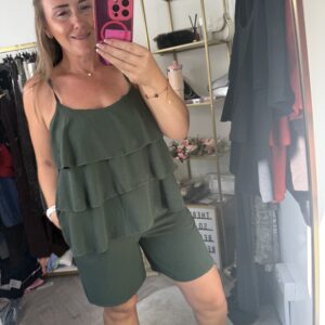 Frill cami and short set