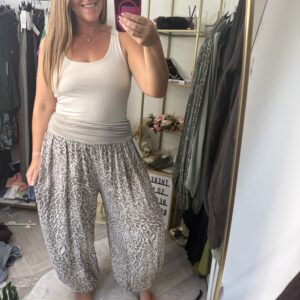 Leopard haream trouser