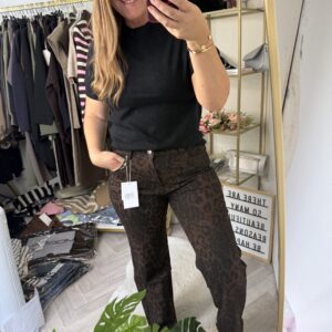 Leopard jeans
